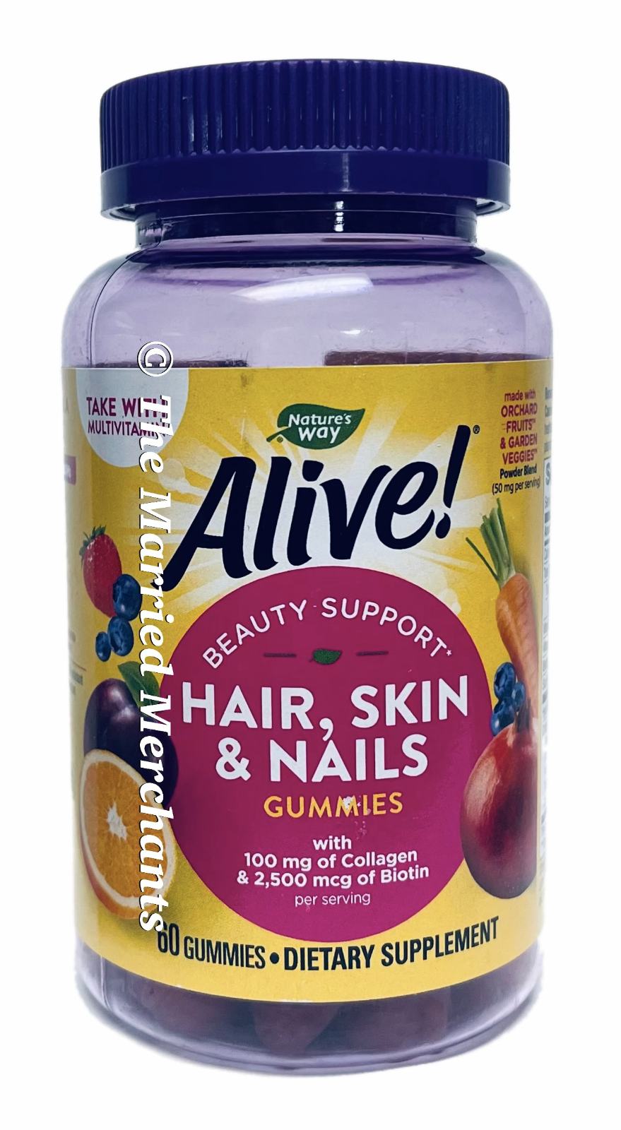 Nature's Way Alive! Hair Skin & Nails Gummies 60 gummies each 7/2024 FRESH! - $15.99