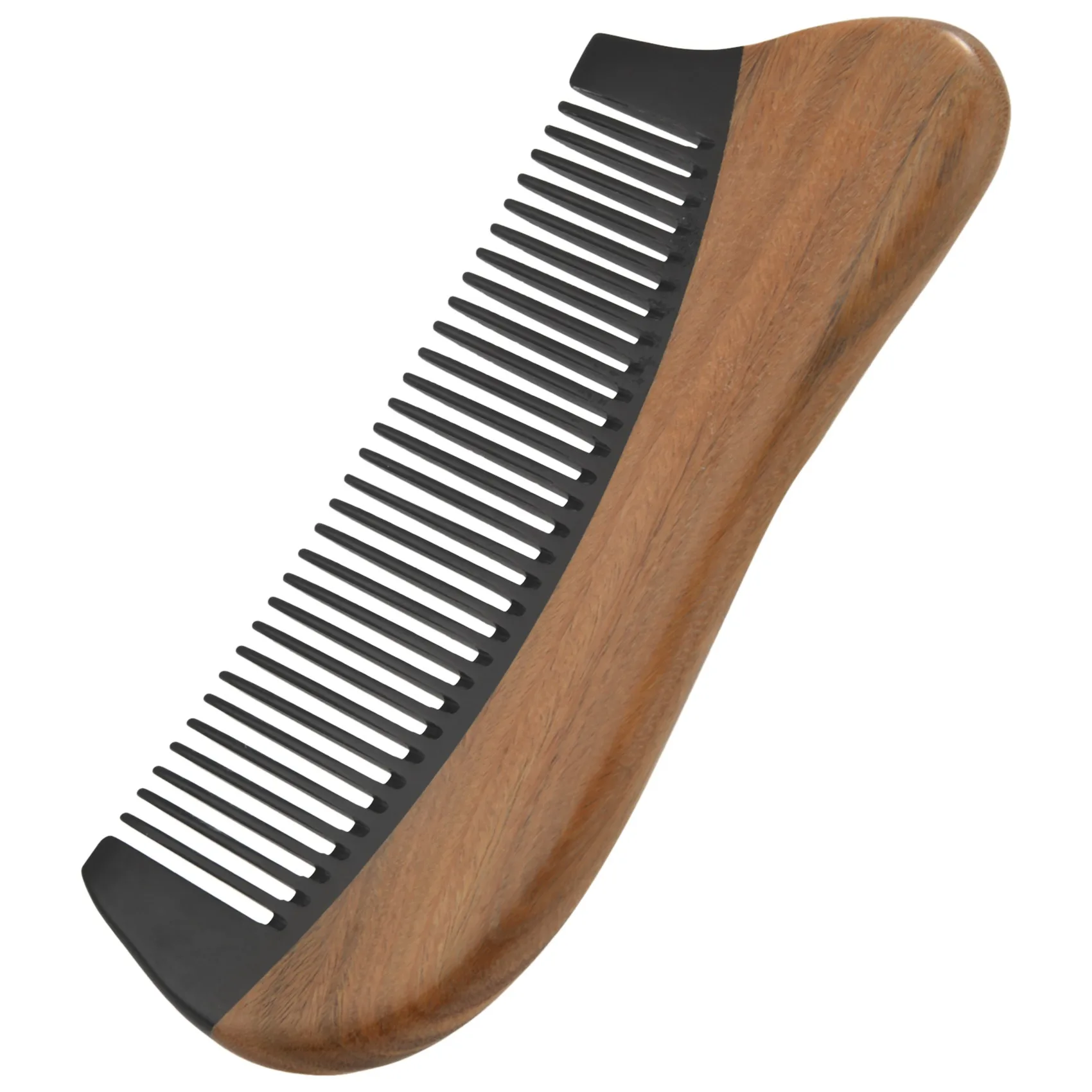  Green Sandal Hair Comb - No Static en Fine Tooth Black Horn Comb (Green... - $85.46