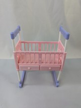 Mattel Happy Family Midge Rocking Crib Cradle 2002 - £20.07 GBP