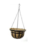 Panacea Products Flat Iron Series 14-Inch Hanging Basket, Black - $51.05 CAD