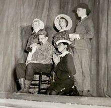 1954 Real Photo The Florist Shop Play Theater Scene 4 Union Officers Pen... - $39.99