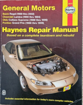 Haynes Repair Manual 38010 General Motors Buick Regal Chevy Lumina Olds Cutlass - $10.00