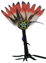 Terrapin Trading Feather Fan Indian Native American 20s 30s 40s - £16.63 GBP