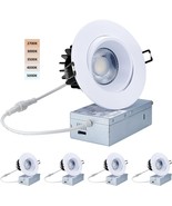 1200Lm 4 Inch 15W Led Rotatable Eyeball Spotlight, 2700|3000|3500|4000|5... - $129.95