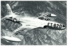 US Air Force Lockheed F 80C Shooting Star Airplane Postcard - £6.18 GBP