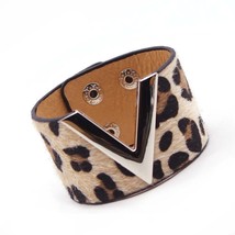 TOTABC Fashion Leopard Charm Leather Bracelets For Women Wristband OL V Charm Cu - £9.08 GBP