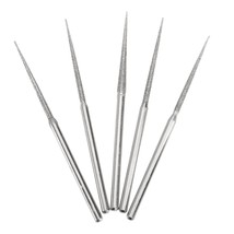 Mini Drill Diamond Grinding Head 3mm Shank Bur Bit Set 5Pcs for Dremel - £12.51 GBP