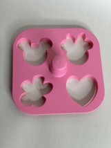 Disney Tupperware Minnie Mouse Mickey Heart Flower Cookie Dough Cutter 4... - $9.00