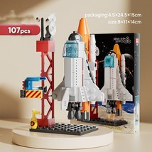 Building Blocks Small Particles Military Rocket Boy Children&#39;s Puzzle En... - £18.31 GBP+