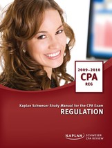 CPA Exam Study Manual: Regulation 2009/2010 [Paperback] Kaplan CPA Review - $21.99