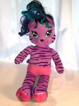 Teegan Honey Girls Build a Bear Rockstar Tiger Plush Purple Singer - £15.71 GBP