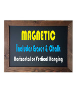 Tektrum Rustic Wood Magnetic Wall Mounted Chalkboard 24&quot;x36&quot;-Natural Woo... - $205.73 CAD