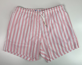 Bermies NWT Men’s XL classic pink striped swim trunk Lined Shorts M1 - £27.96 GBP