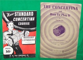 1905 Concertina How To Play It Old Paper Book Music Lesson Squeeze Box Accordian - £129.67 GBP