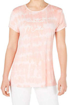allbrand365 designer Women Activewear Tie Dyd Vacation Mode Split Back T-Shirt L - $27.60