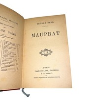 George Sand Mauprat 1927 French Edition Hardcover Calmann-Lévy Antique Book image 7