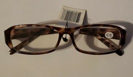 Plastic Frame ~ Reading Eye Glasses ~ Brown Tortoise  ~ +2.75 Strength ~... - £11.76 GBP