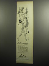1951 United States Rubber Company Lastex Ad - March is a lamb - $18.49