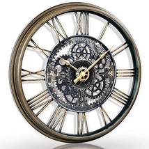AYRELY® 24IN Large Decorative Wall Clock - Oversized 3D Steampunk Roman Numer... - £74.54 GBP
