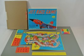 Jet Race Board Game TeePee Toys Jessup Paper USA Vintage Never Played - $48.19