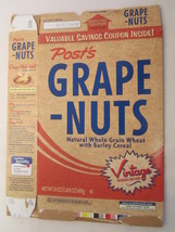Empty POST Cereal Box GRAPE-NUTS 2009 VINTAGE PACKAGE EDITION 24 oz [G7C6p] - £9.96 GBP