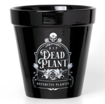 Alchemy Gothic Black RIP Dead Plant Pot Potter Skull Kitchenware Baking GPP7 NIB - £15.94 GBP
