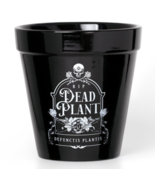 Alchemy Gothic Black RIP Dead Plant Pot Potter Skull Kitchenware Baking ... - $19.95