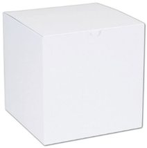 White One-Piece Gift Boxes 7 x 7 x 7 - £91.59 GBP
