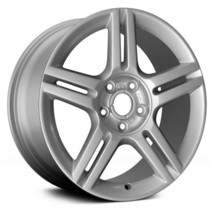 Wheel For 2006-2009 Audi A4 17x7.5 Alloy Double 5 Spoke 5-112mm Painted Silver - £243.81 GBP