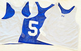 Under Armour &quot;S&quot; Lacrosse Team Set of 15 Reversible Jerseys Bulk Lot Blu... - $173.25