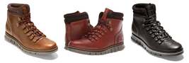 Cole Haan Mens ZeroGrand Leather Waterproof Hiking Boots, Choose Sz/Color - $194.00