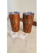 MERCEDES-BENZ 2X GENUINE TRAVEL TUMBLER HIS &amp; HERS ALL-ALUMINIUM ENG RACING - $1,488.62 MXN