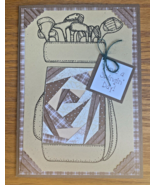Handmade Father&#39;s Day Greeting Card - Golf bag &amp; clubs - €3,47 EUR