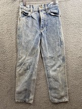 VTG Lee Boys Acid Wash Jeans 80s 20x22 Blue - $10.80