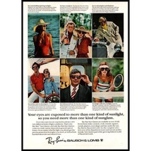 1978 Ray-Ban Rayban Sunglasses Vintage Print Ad Sports Sailing Driving Wall Art - £8.65 GBP