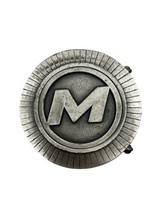 Mack Truck Logo Circle M Pewter Belt Buckle - £10.34 GBP