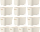 Ten White Storage Bins, Organizer Bins, Small Storage Baskets, Storage - $51.97