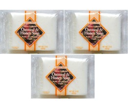 3x Trader Joes Next to Godliness Oatmeal &amp; Honey Soap (2 Bars Per Pack) 8 oz ea - £16.98 GBP