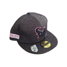 New Era Houston Texans NFL 5950 OF 2019 Crucial Catch Fitted Hat Gray Size 7 3/8 - £27.83 GBP