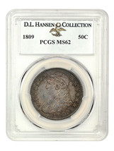1809 50c PCGS MS62 ex: D.L. Hansen - £5,087.50 GBP
