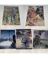 Chiura Obata - Collection 5 Color Reproductions On Silk J... - $1,658.25