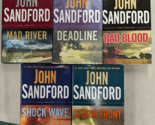 John Sandford Hardcovers Virgil Flowers Series Storm Front Shock Wave x5 - $24.74