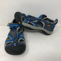 Keen Childrens Blue Gray Hiking Sandals Size 2 Strap Outdoor Trek Hike Trail - $39.59