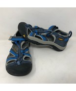 Keen Childrens Blue Gray Hiking Sandals Size 2 Strap Outdoor Trek Hike T... - £31.19 GBP