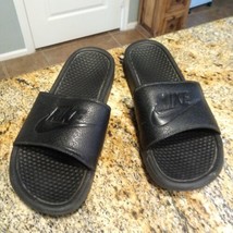 Nike BENASSI JDI Men&#39;s Slide Sandals Slippers Black Sz 11 343880-001 - £24.32 GBP