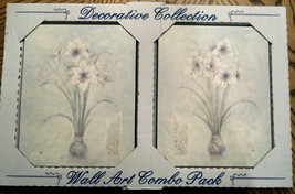 Decorative Amaryllis Flower Wall Art Print Plaque Combo Pack Home Decor ... - $19.76