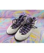 Air Jordan 10 Retro White Medium Violet, 311770-151, Women&#39;s Size 8.5 - $68.37 CAD