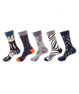 Anysox 5 Pairs One Size 5-11 Mixed Color Socks Random Cotton Fashion Wom... - €25,55 EUR