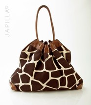 MICHAEL KORS PRINTED CANVAS BROWN LEATHER SATCHEL PURSE! - $112.86