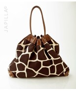MICHAEL KORS PRINTED CANVAS BROWN LEATHER SATCHEL PURSE! - $112.86